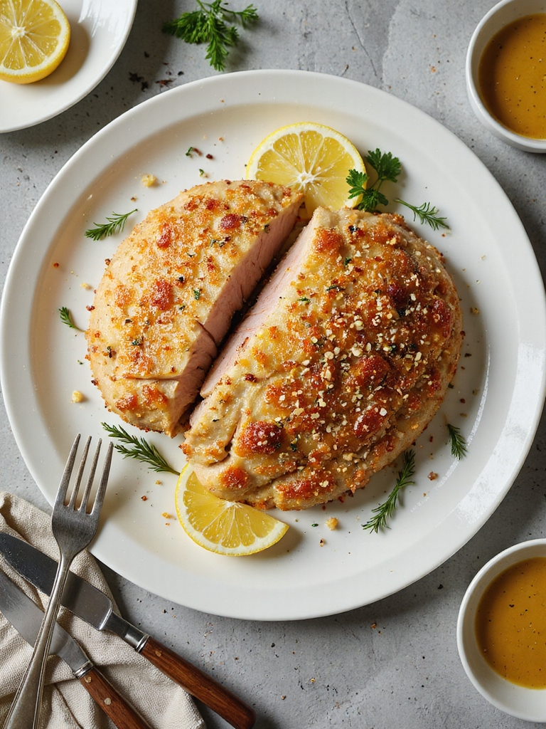 parmesan crusted lemon pork tenderloin