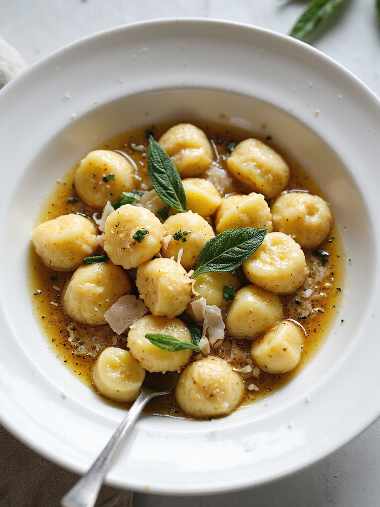 pillowy gnocchi with browned butter