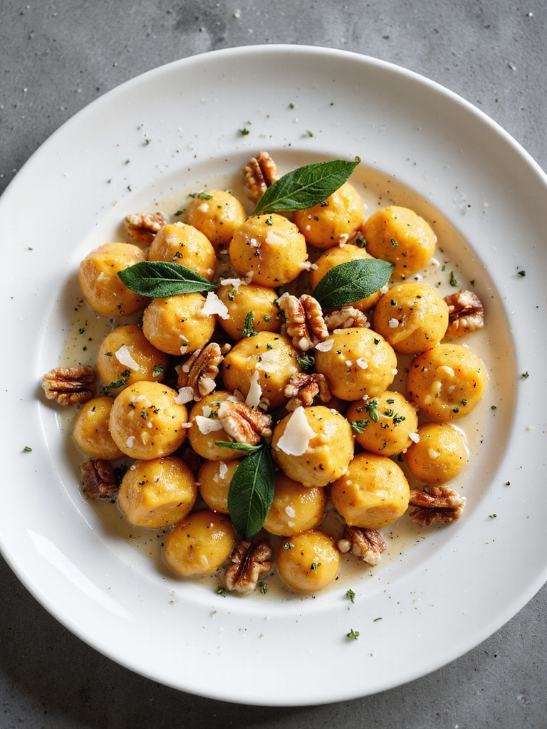 pillowy sweet potato gnocchi