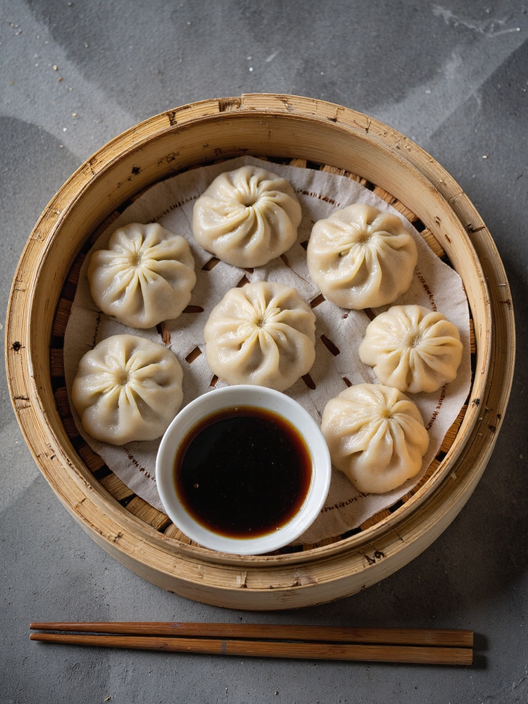 pleated half moon potsticker folding