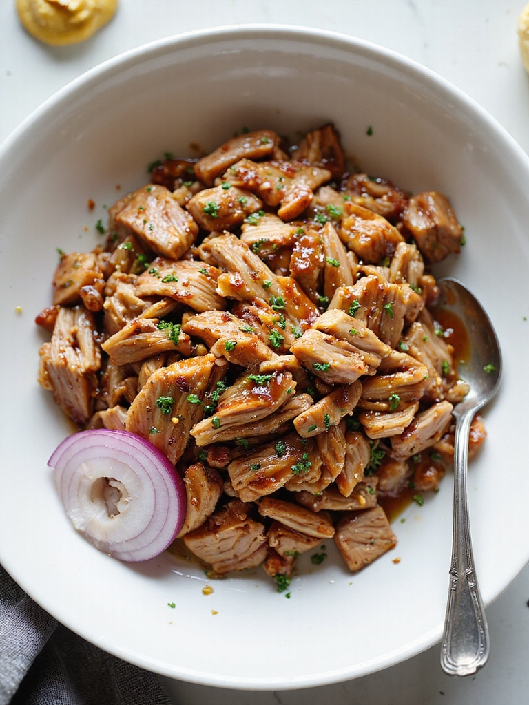 pressure cooked tender pulled pork