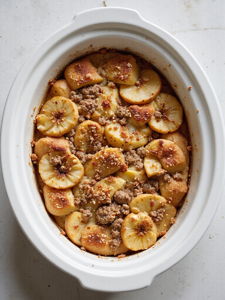 protein packed cinnamon apple casserole