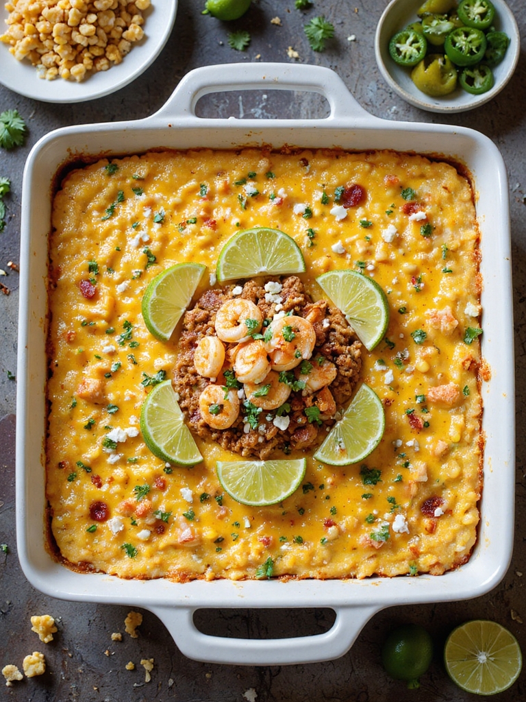 protein packed mexican corn casserole