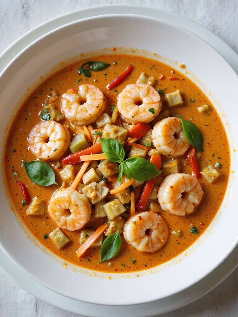 quick creamy thai shrimp curry