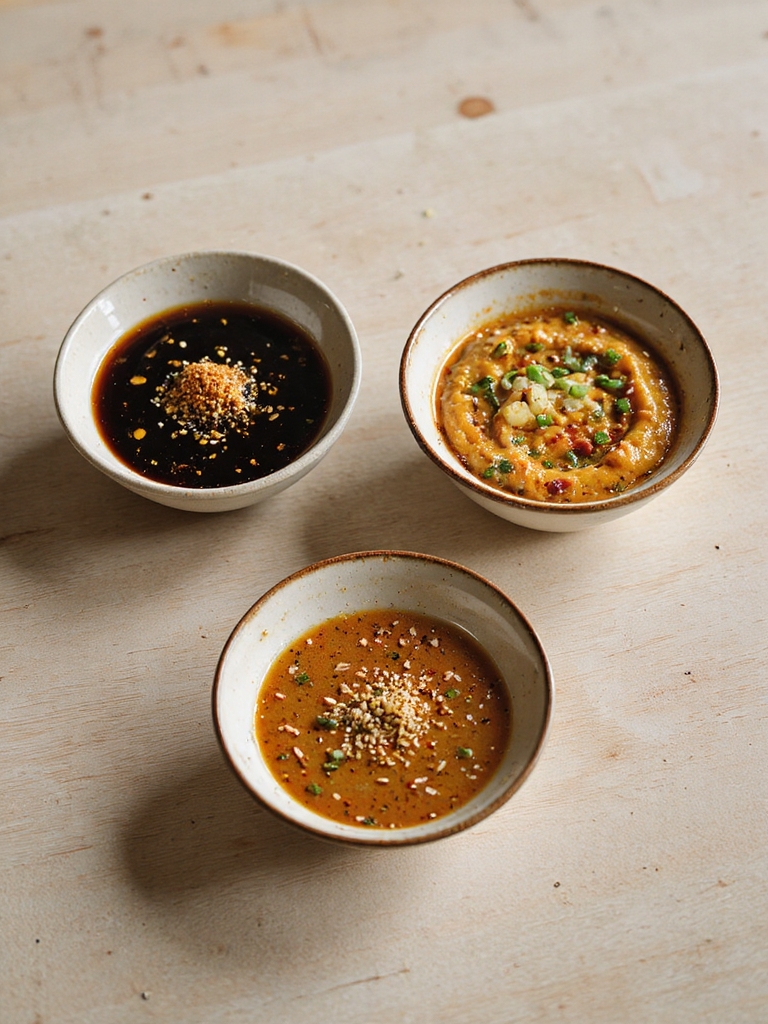 quick customizable dipping sauce trio