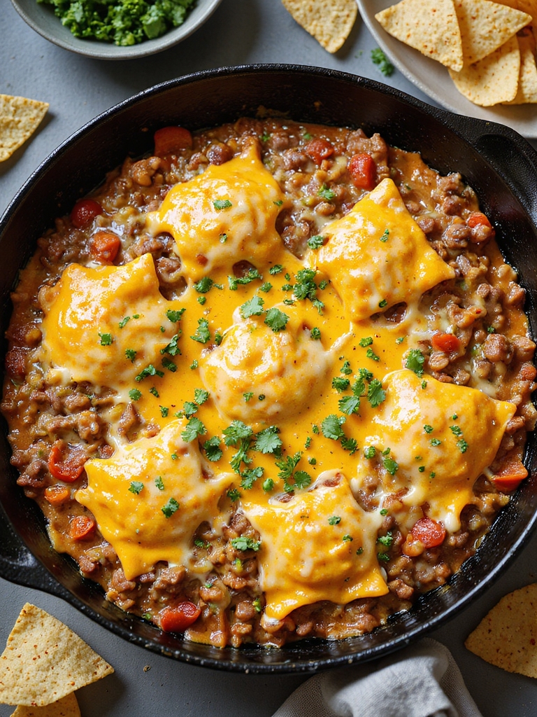 quick dorito hamburger casserole