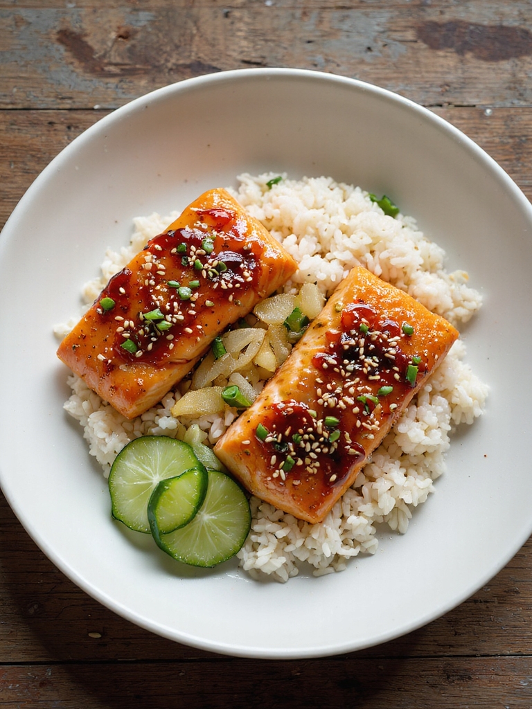 quick honey soy salmon meal