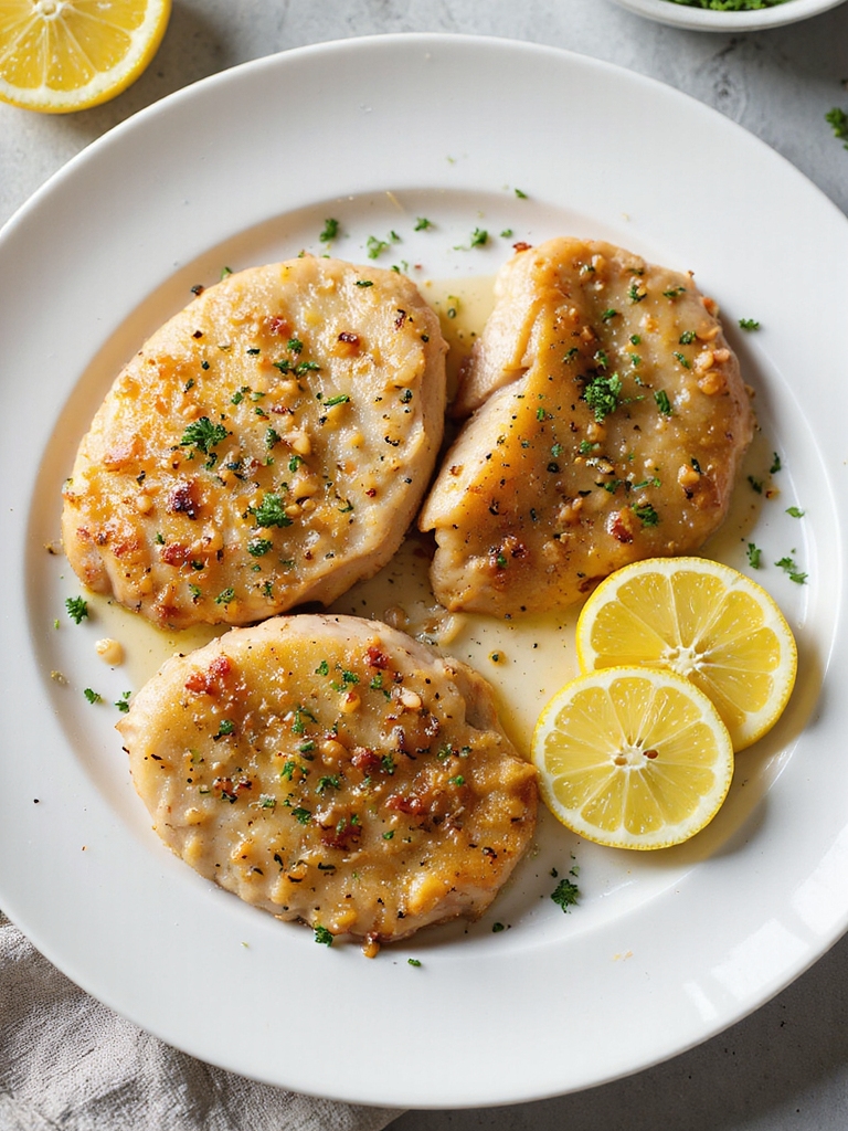 quick lemon herb turkey cutlets