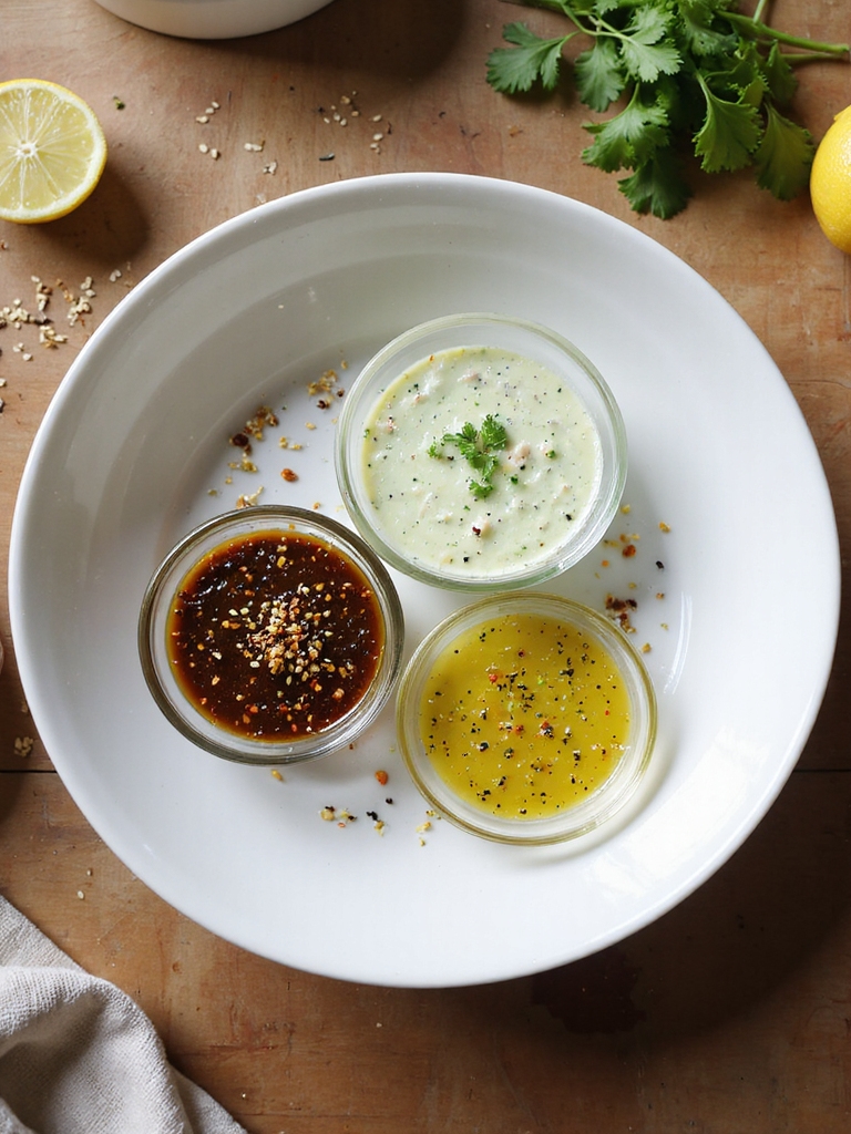 quick low carb sauce trio