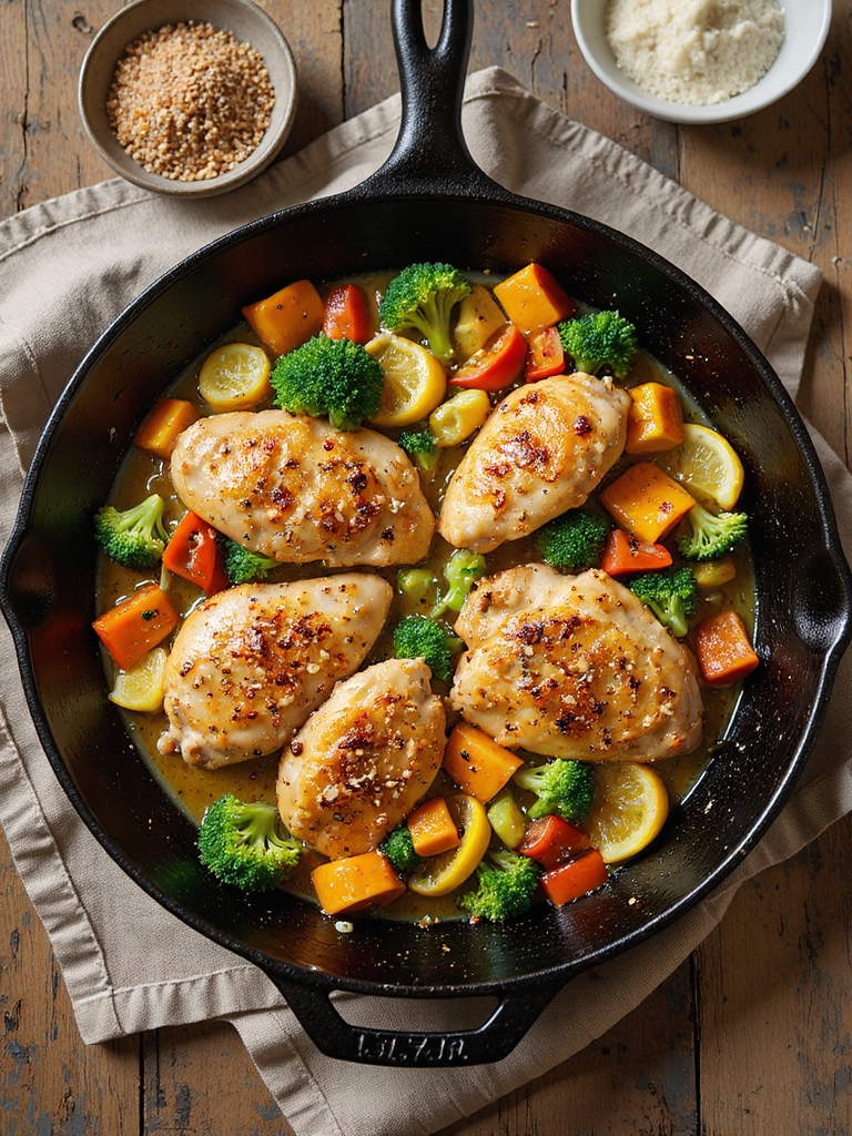 quick one pan chicken skillet
