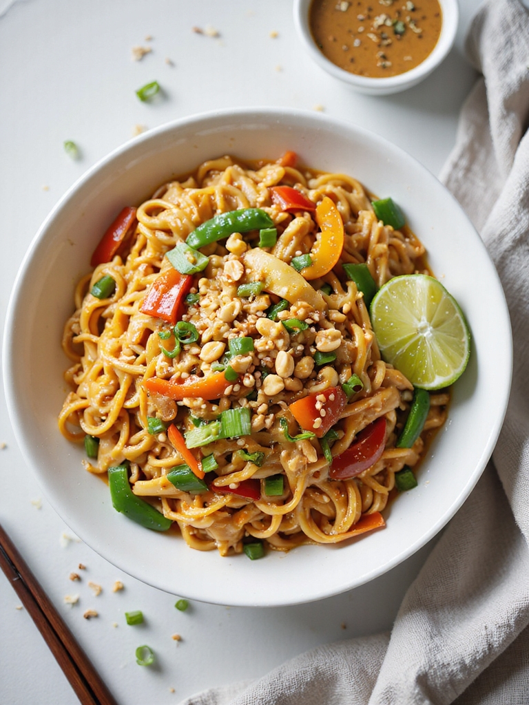 quick spicy peanut noodle recipe