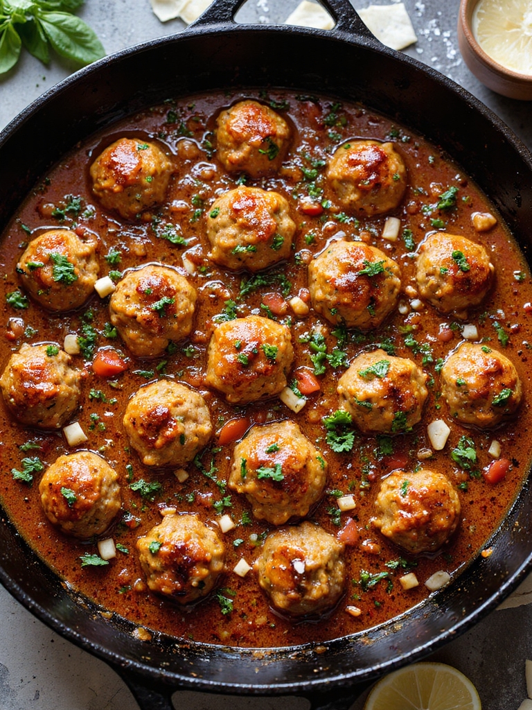 quick tangy balsamic turkey skillet