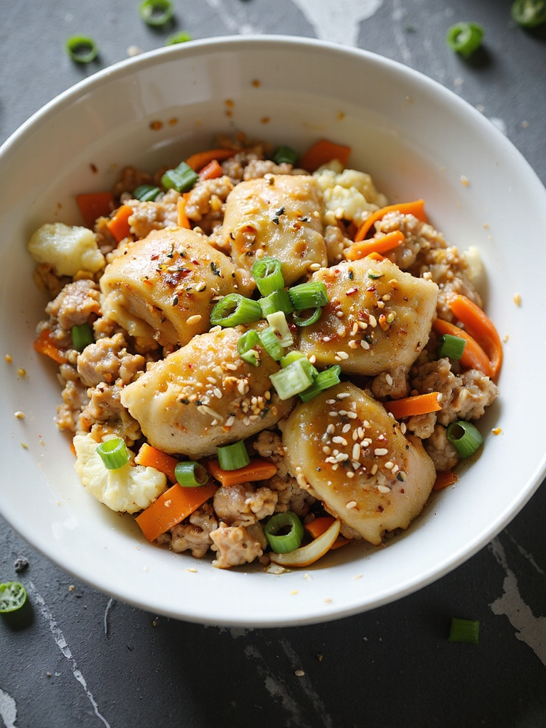 quick turkey egg roll skillet