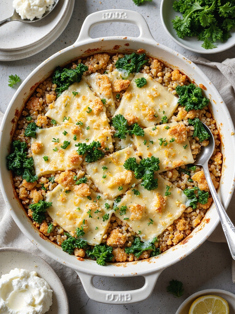quinoa kale ricotta casserole