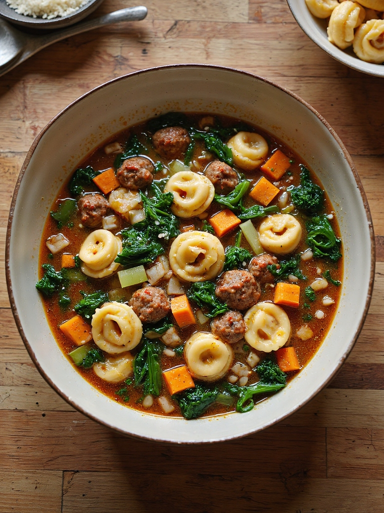rescue slow cooker tortellini soup
