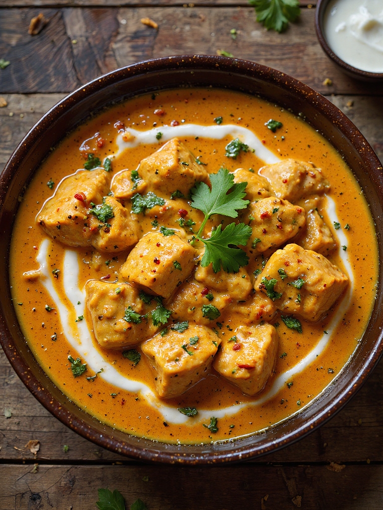 rich fenugreek scented butter chicken