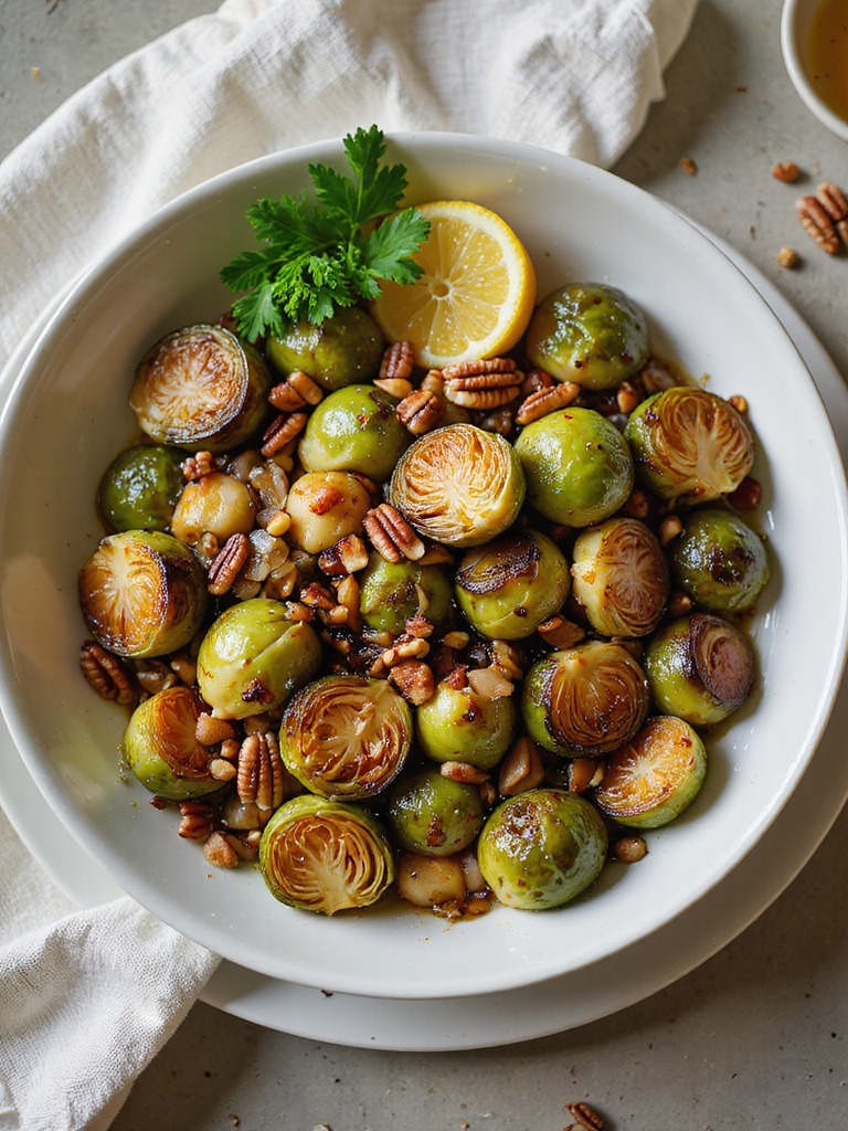 roasted brussels sprouts with shallots