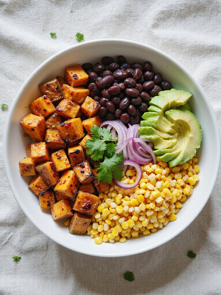 roasted spiced sweet potatoes
