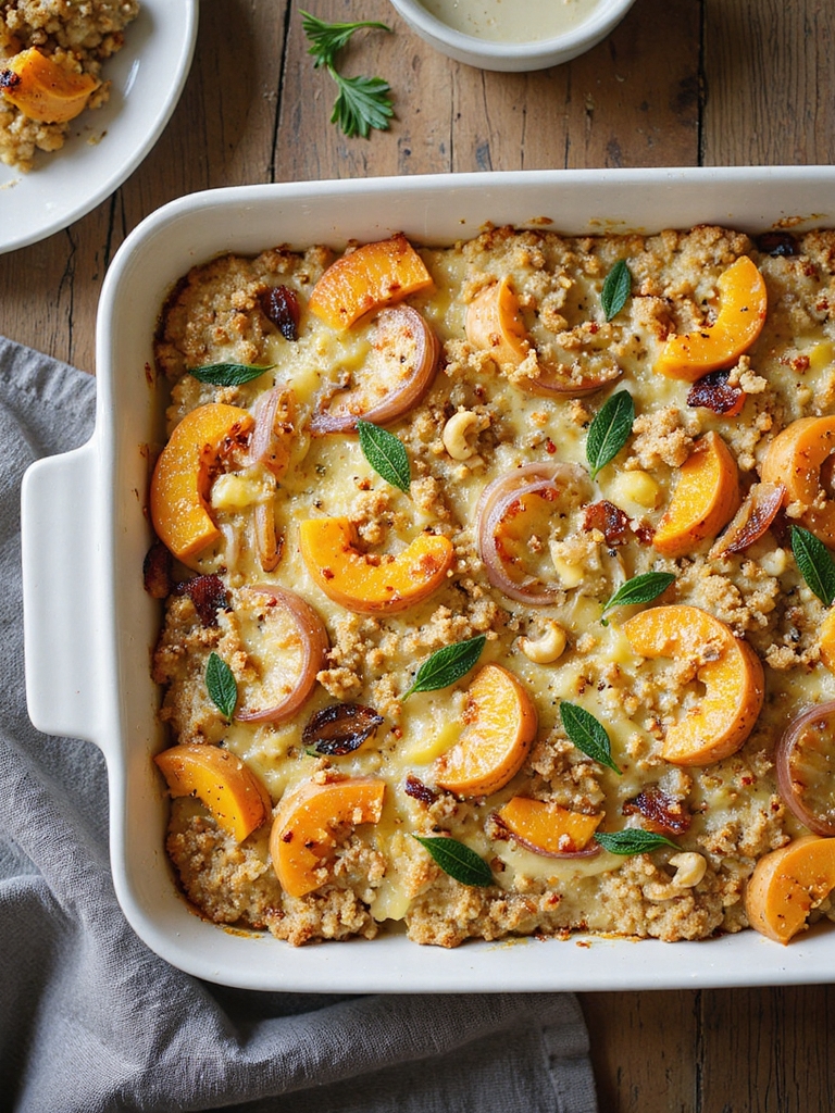 roasted squash sage casserole