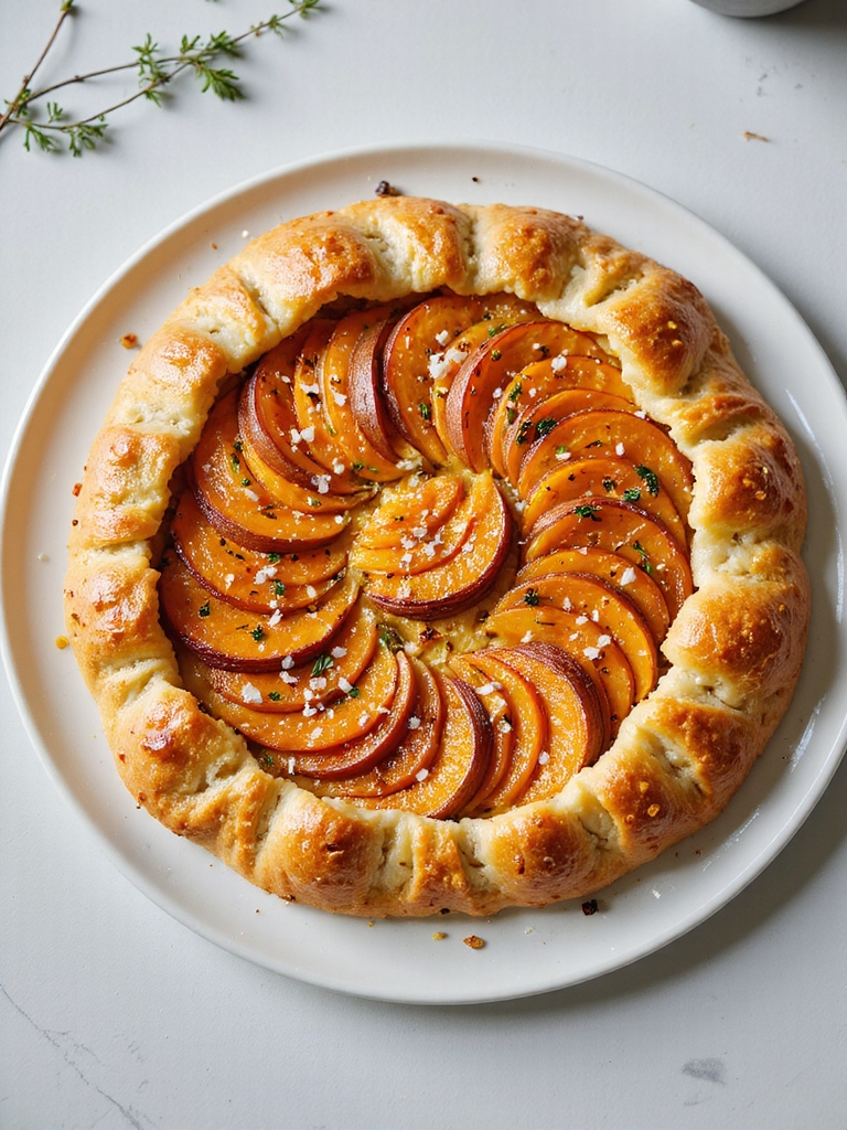 roasted sweet potato galette