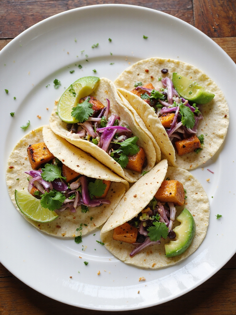 roasted sweet potato tacos