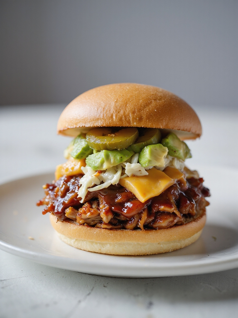 saucy slow cooked bbq pork