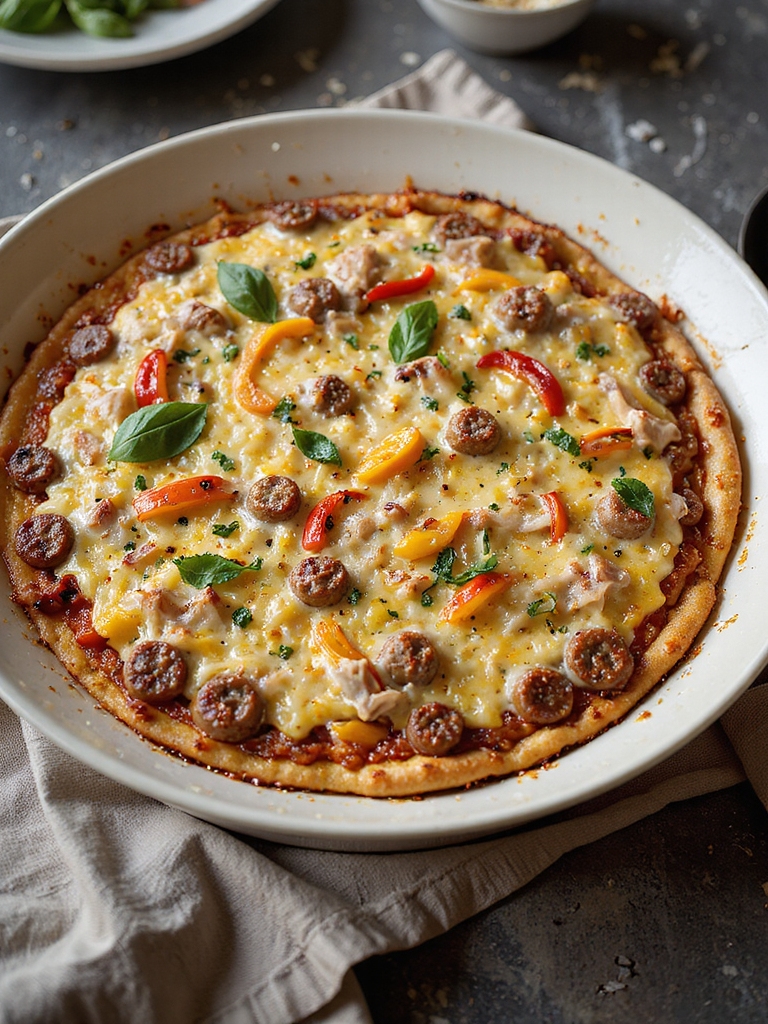 sausage peppers onion casserole