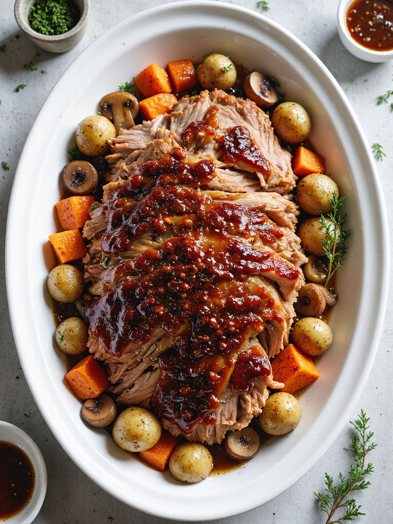 savory apple cider braised pork