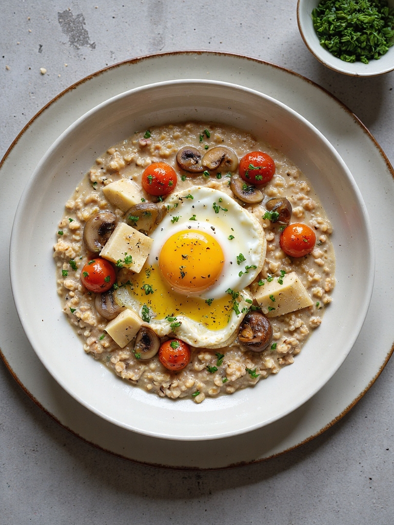 savory herb cheese oatmeal