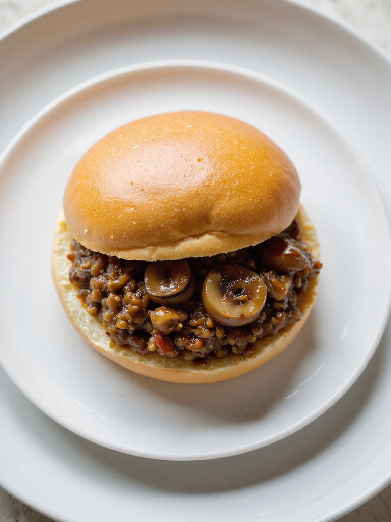 savory lentil mushroom sloppy joes