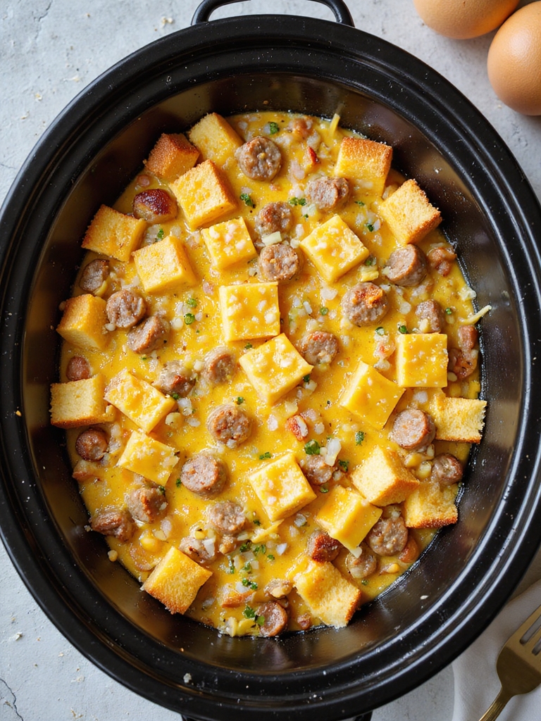 savory make ahead crockpot casserole