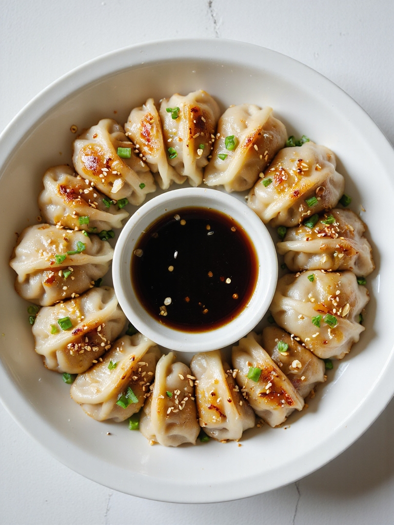 savory pork and cabbage dumplings