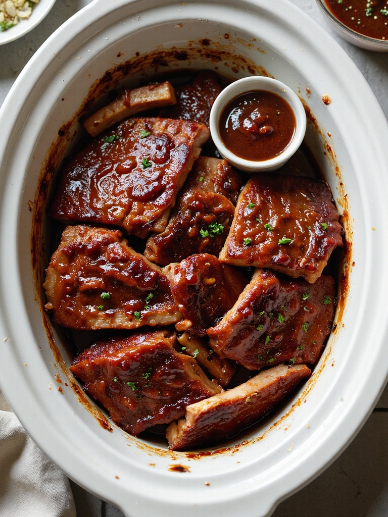 set and forget barbecue pork ribs