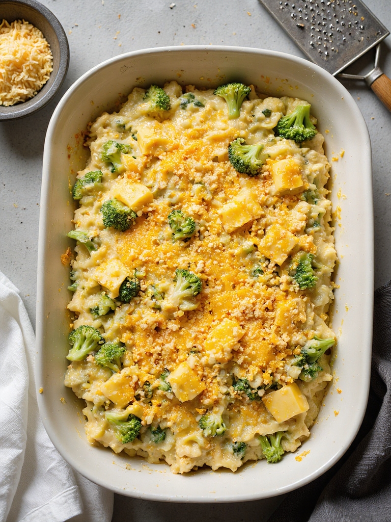 sharp melty cheesy broccoli rice
