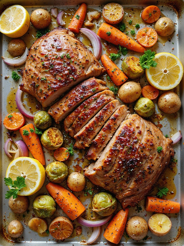 sheet pan seared pork tenderloin