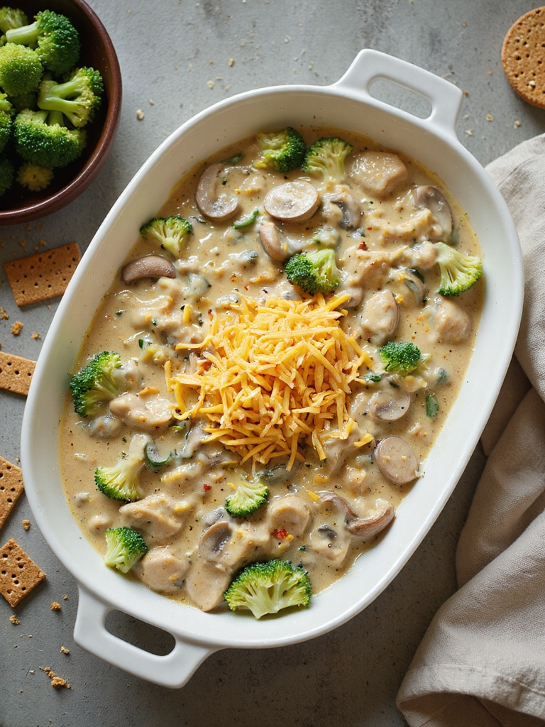 silky b chamel mushroom sauce