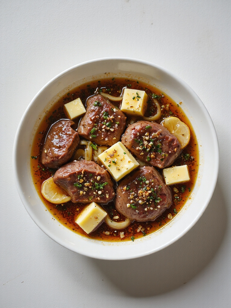 silky glossy garlic butter sauce