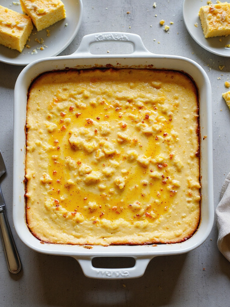 silky honeyed corn custard