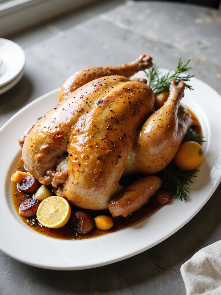 simple flavorful dry brined turkey