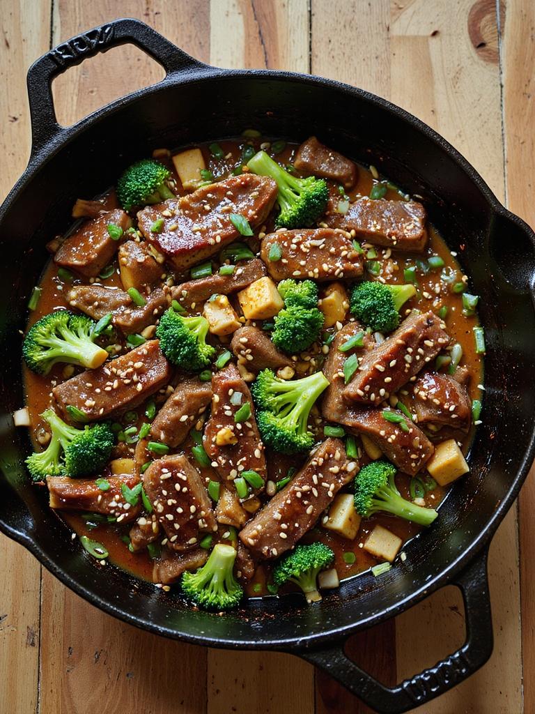 skillet beef broccoli stir fry