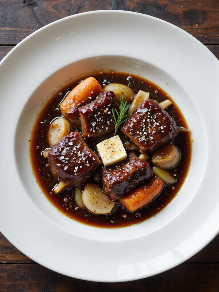 slow braised beef short ribs