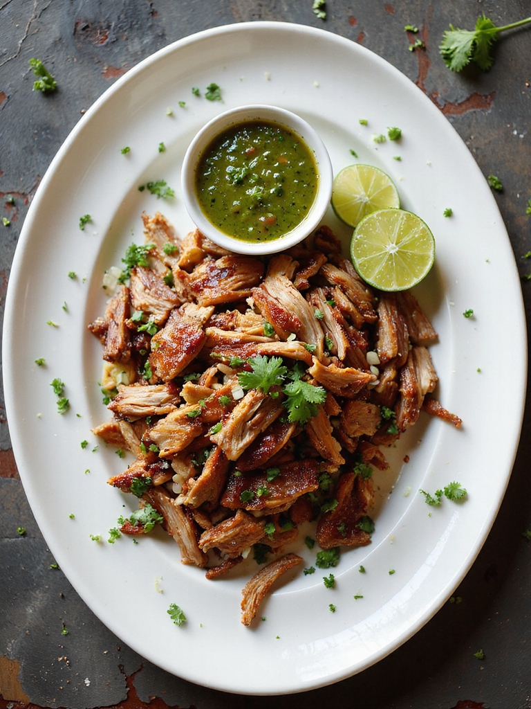 slow braised citrus spiced carnitas