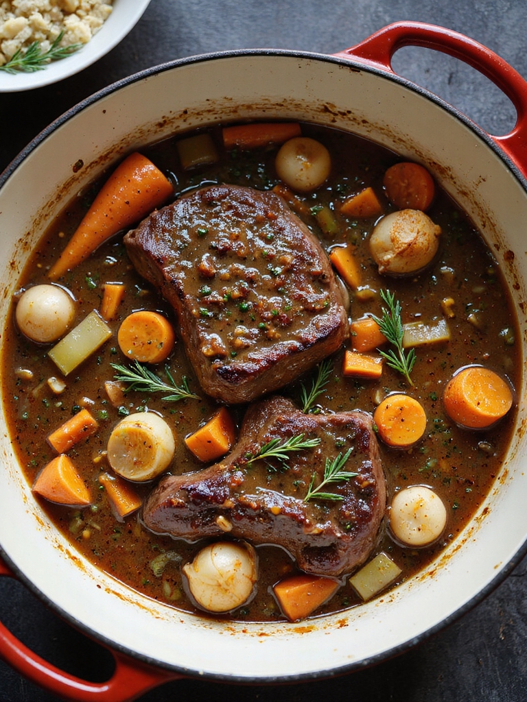 slow braised guinness beef pot