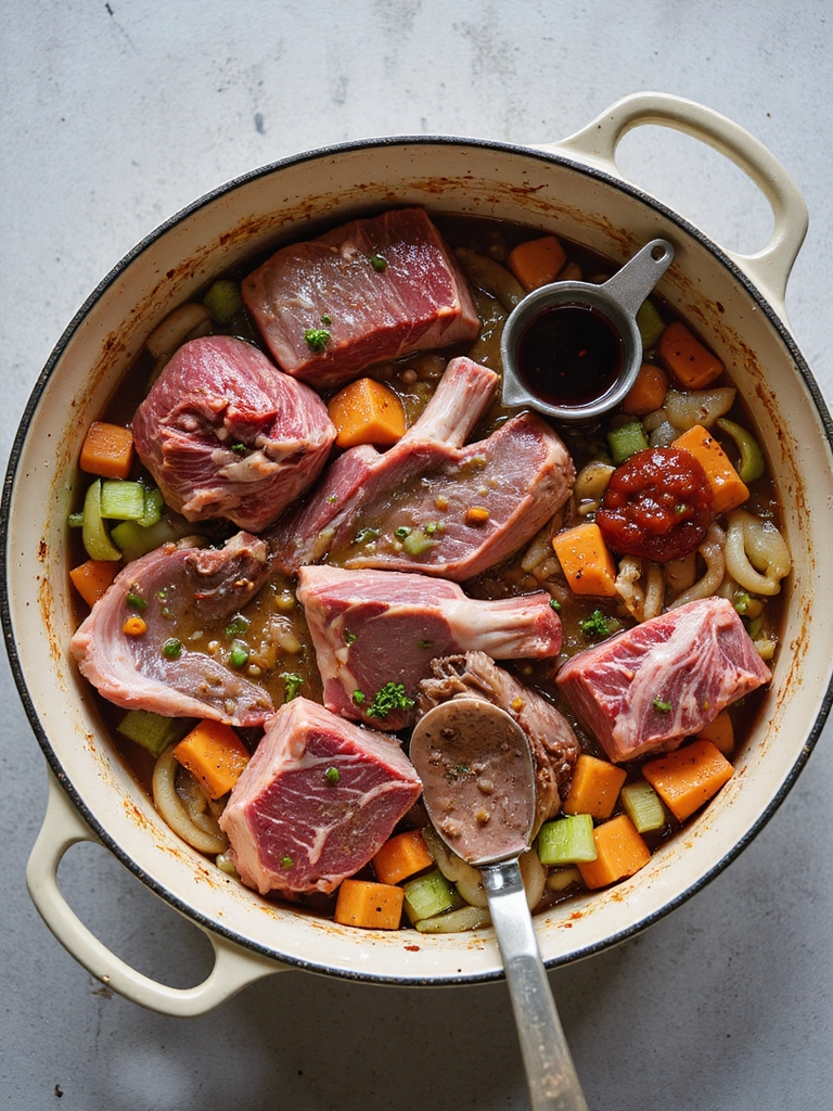 slow braised marbled beef stew