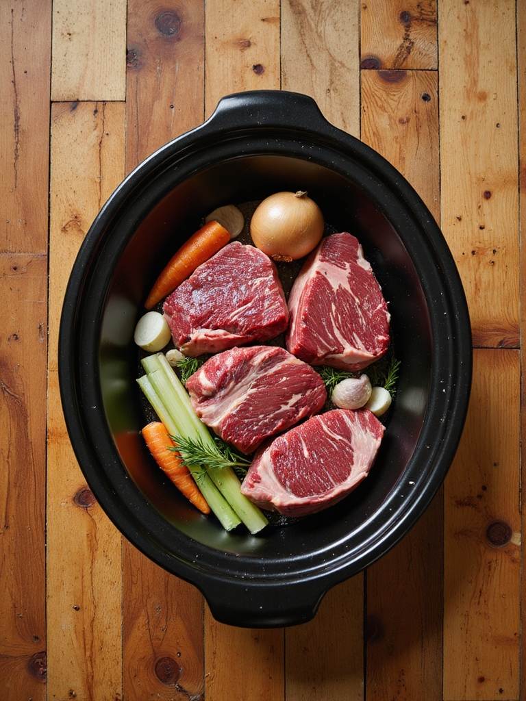 slow braised well marbled chuck