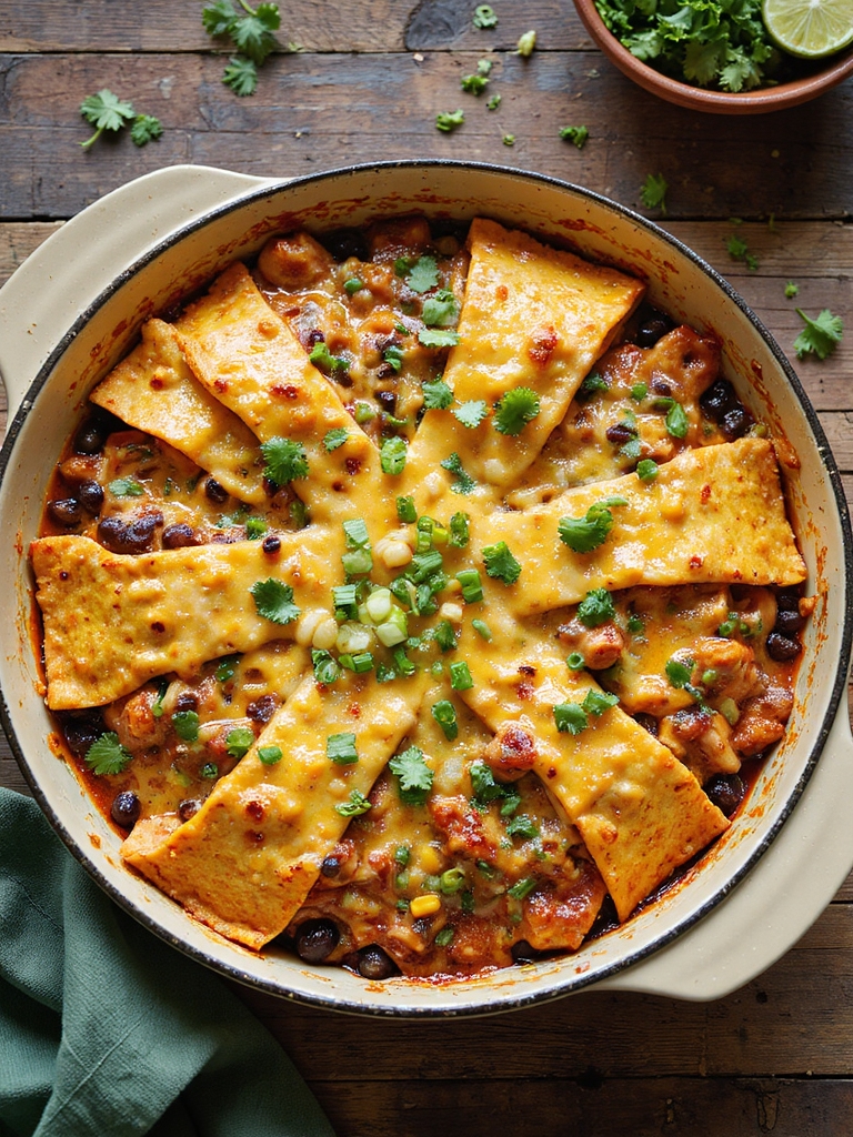 slow cooked cheesy chicken enchilada