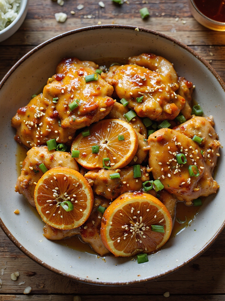 slow cooked citrus soy glaze