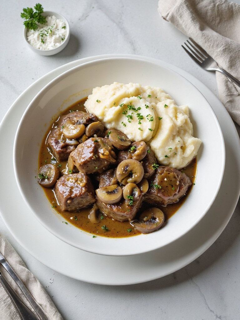 slow cooked cube steak gravy