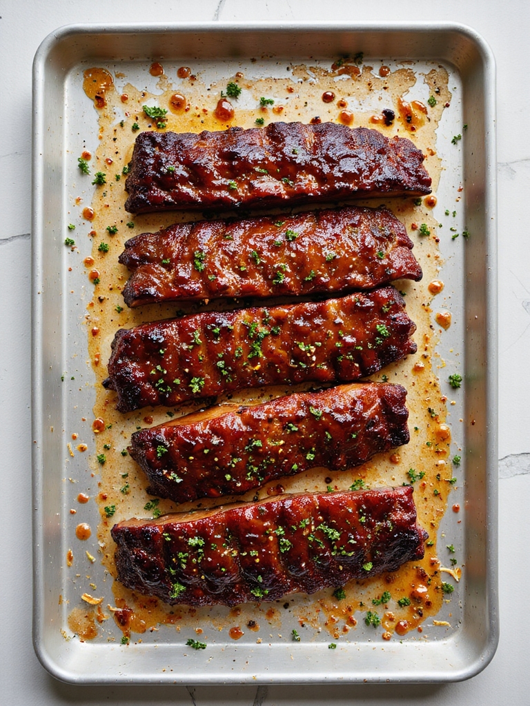 slow cooked glazed high heat finish