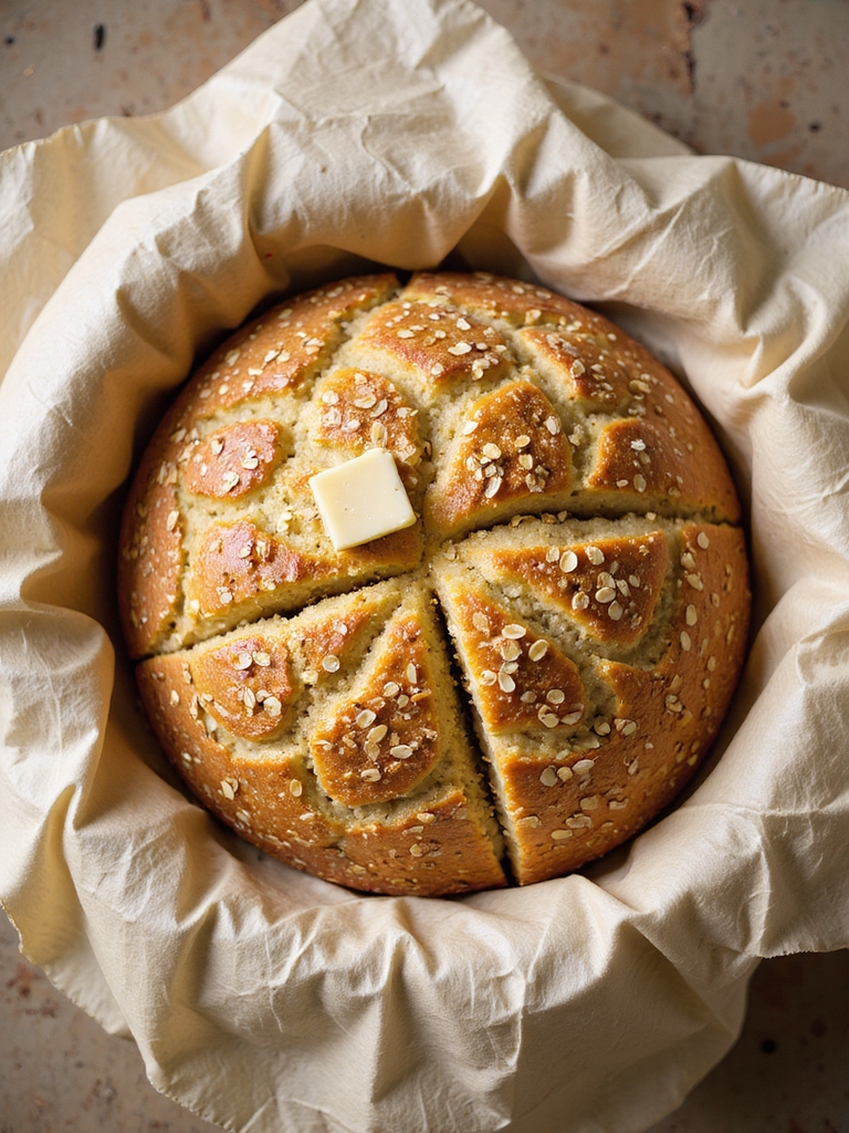 slow cooked honey oatmeal loaf